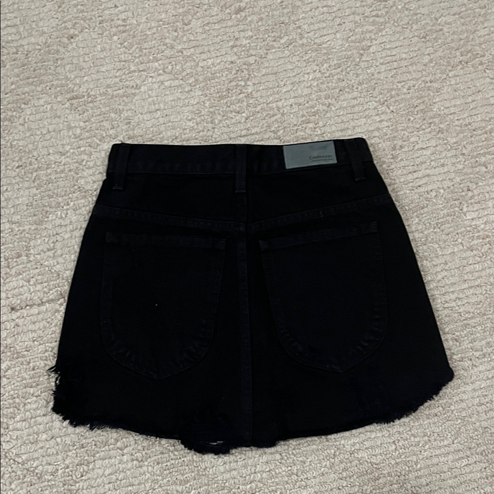 Black Mini Skirt with Neon Accent - Picture 3 of 4